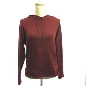 Onzie hoodie burgundy jacket one size open back